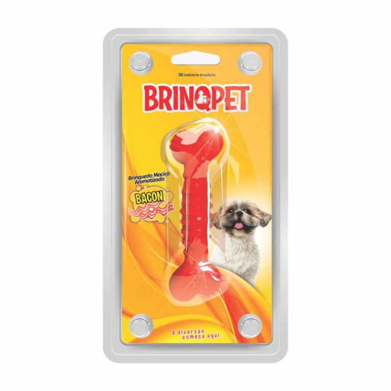 OSSO BRINQDOG M VERMELHO (0070)- *brinqpet