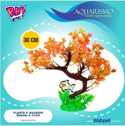 PLANTA P AQUARIO BONSAI C/FLOR 30CM -*bbb