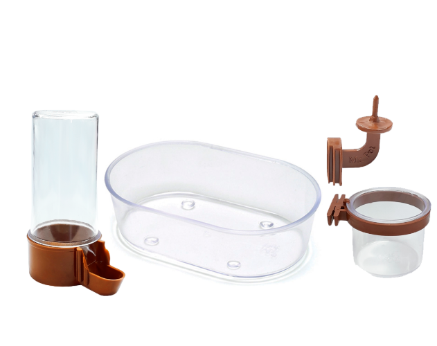 KIT PASSAROS MALHA LARGA MARROM -*stillpet