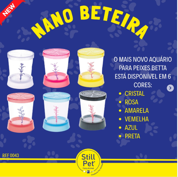 NANO BETEIRA C/ ENFEITE CORES MISTAS -*stillpet