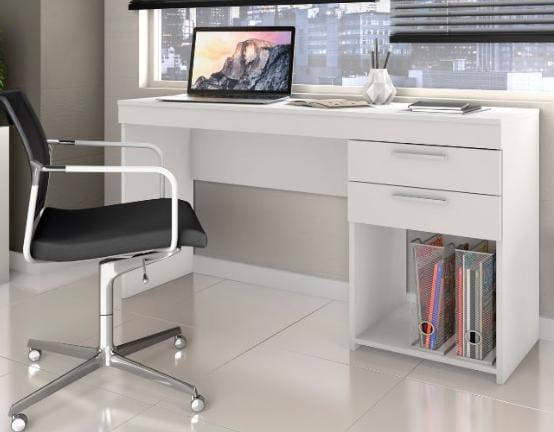 MESA OFFICE DE COMPUTADOR ESCRIVANINHA BRANCO