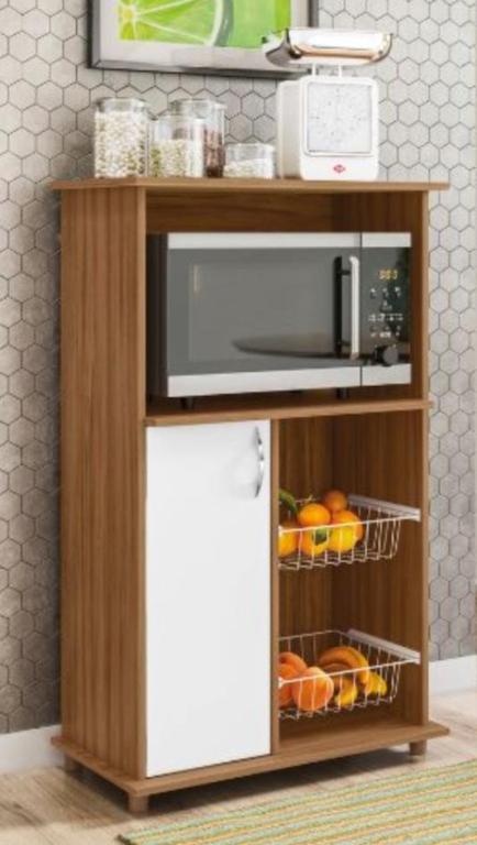 BALCAO FORNO MICRO NT3075 FREIJO TREND BRANCO