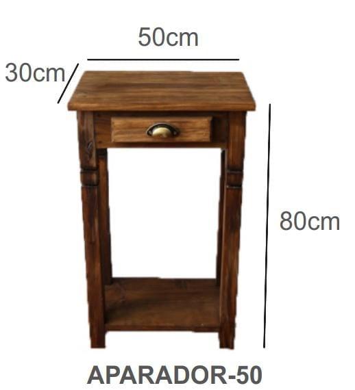 APARADOR RUSTICO 50CM