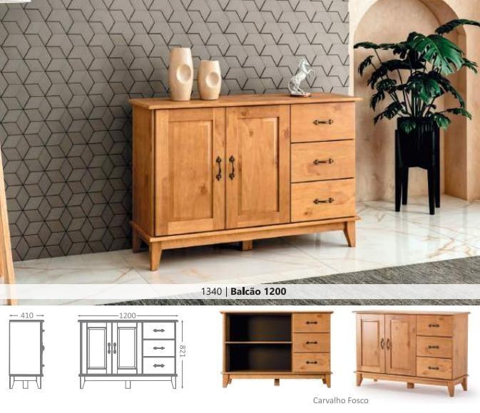 BALCAO 1200 BELLA CARVALHO REF 1340
