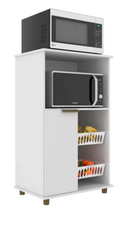 BALCAO KIT FORNO MICRO FRUTEIRA REF 550 BRANCO