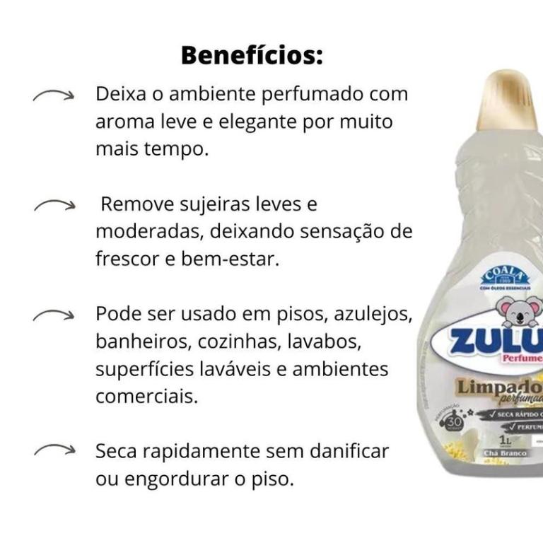 Limpador Perfumado 1lt CHA BRANCO (Coala Zulu)