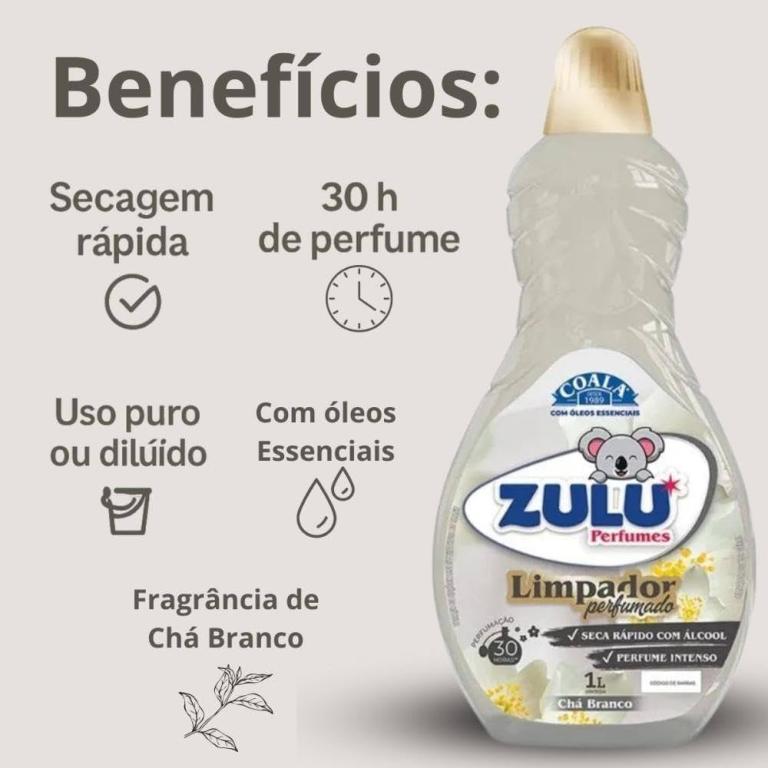 Limpador Perfumado 1lt CHA BRANCO (Coala Zulu)