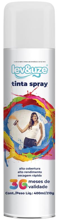 TINTA SPRAY BRANCO BRILHANTE / FOSCO -  400ML