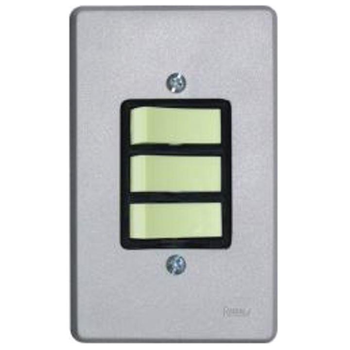 INTERRUPTOR CINZA 3 TECLAS 6A 250V PARALELO ILUMI