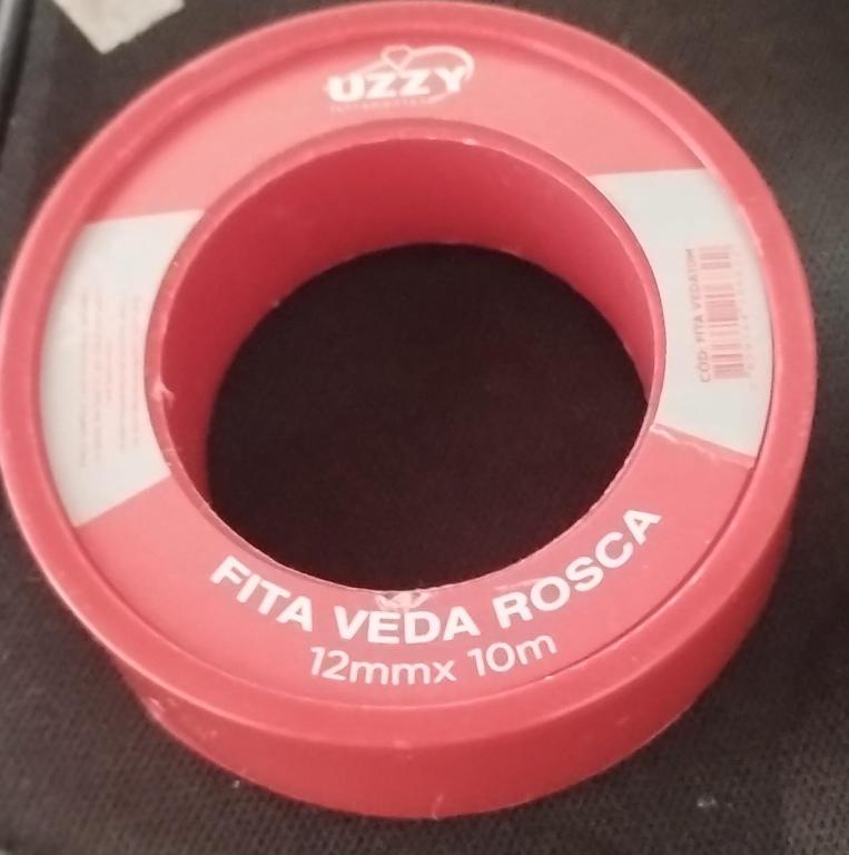 FITA VEDA ROSCA VERMELHA 12X10 MT