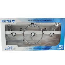 ACESSORIO DE BANHEIRO 5 Peças CRISTAL BELO BANHO