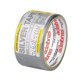 Fita Adesiva Silver Tape Cinza Adelbras 48X5m