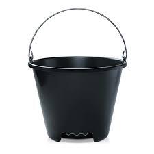 BALDE DE PLASTICO 12 LTS PRETO