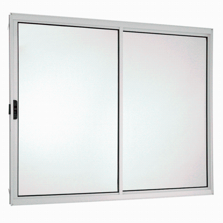 JANELA ALUMINIO 2 FOLHAS 100X100