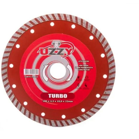 DISCO DIAMANTADO TURBO 7" 180 X 8 X25/22mm - Uzzy