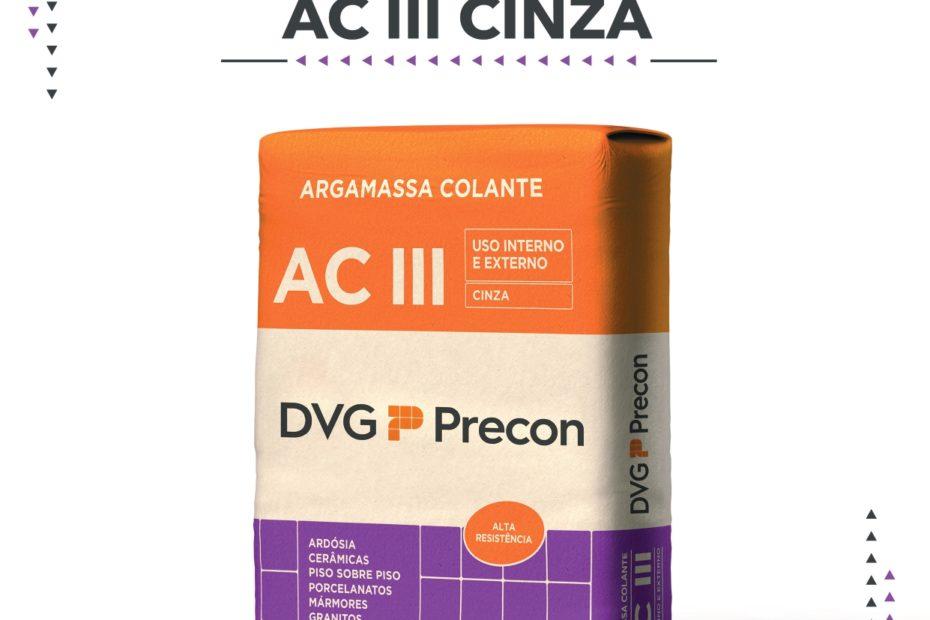 ARGAMASSA PRECON ACIII CINZA