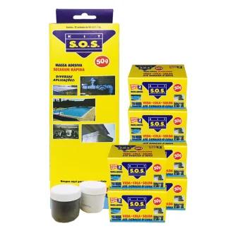 COLA MASSA EPOXI SOS CINZA 50G VEDATUDO