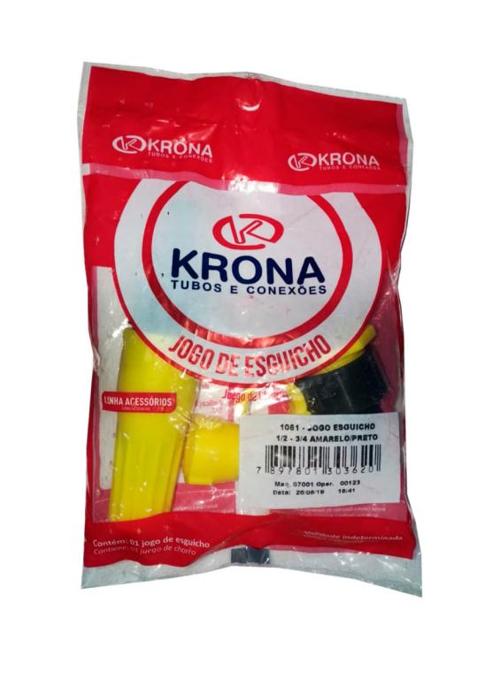 ESGUICHO RETO PLASTICO AMARELO KRONA