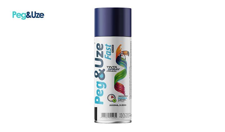TINTA SPRAY PEG&UZE AZUL ESCURO USO GERAL 130G/300ML