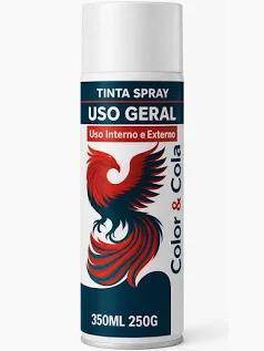 TINTA SPRAY BRANCO BRILHANTE / FOSCO 350ML