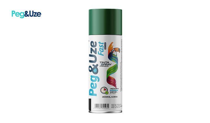 TINTA SPRAY PEG&UZE VERDE USO GERAL 130G/300ML