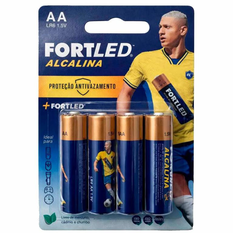 CARTELA PILHA AAA C/ 4 UND