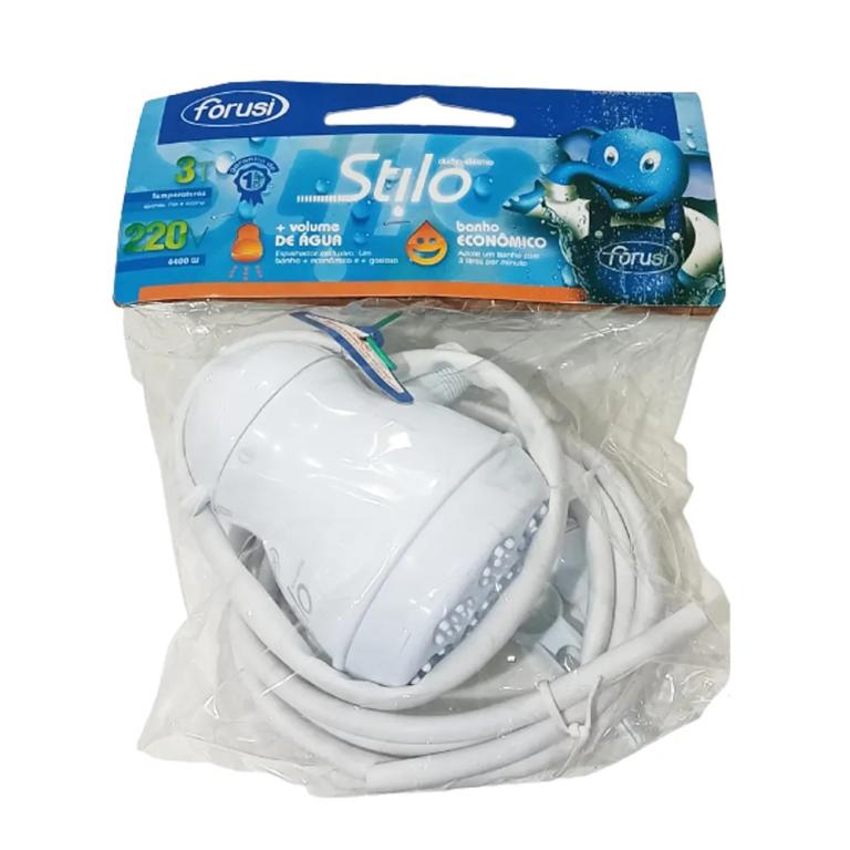 CHUVEIRO STILO 3 TEMPERATURAS 127V 5400W FORUSI