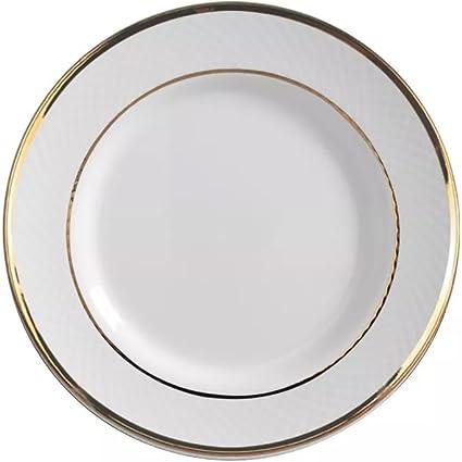 Prato de Sobremesa Fio Dourado