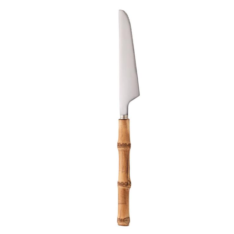 Faca Refeição inox cabo banbu 21,8cm