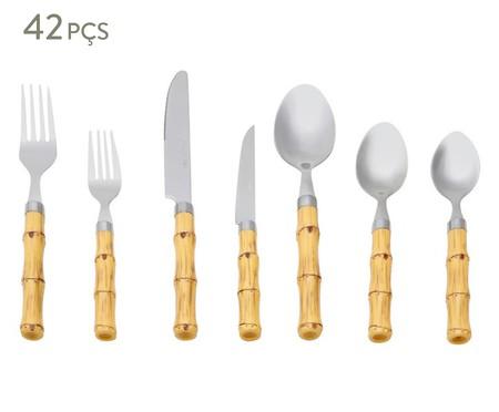 Faca Refeição inox cabo banbu 21,8cm