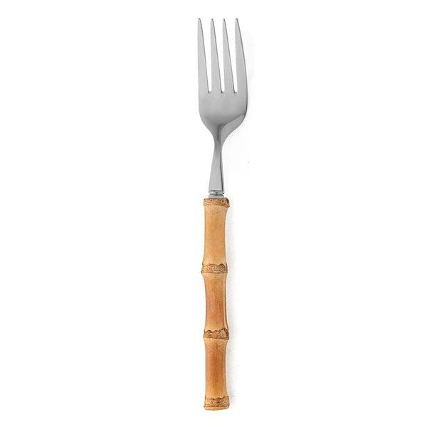 Garfo Refeição inox cabo banbu 19,5cm