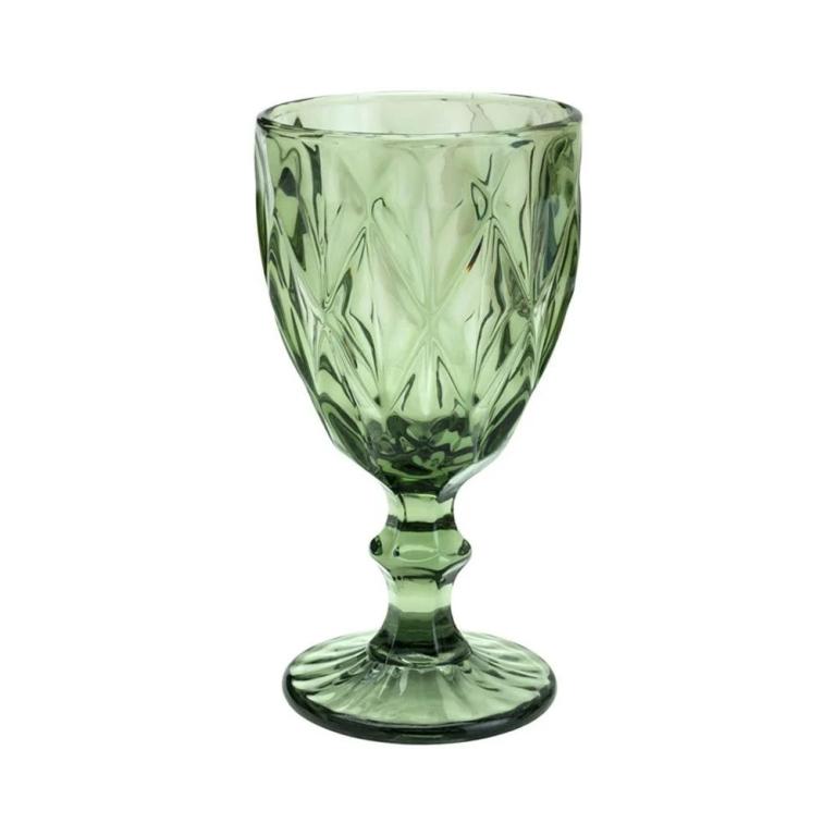 Taça Diamante 310ml verde escuro
