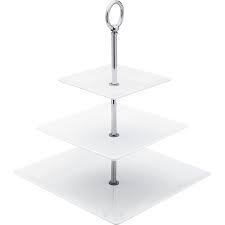 Porta Doce 3 Andares Branco