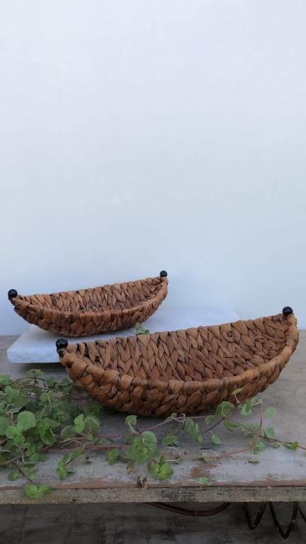 Centro de Mesa Cesta de Taboa Oval Média