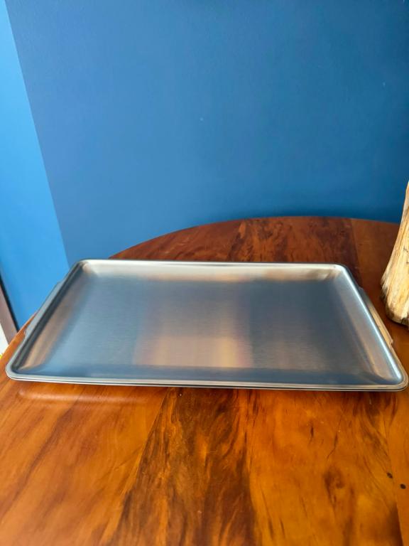 Porta Doce Retangular Prata 40x20x1,1