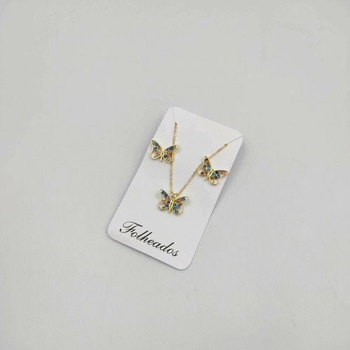 12 Kits Colar + Brinco Revenda Conjunto Folheado Atacado