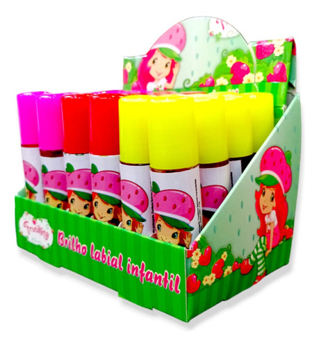 24 U Gloss Infantil Princesa Crianças Atacado Revenda Gloos