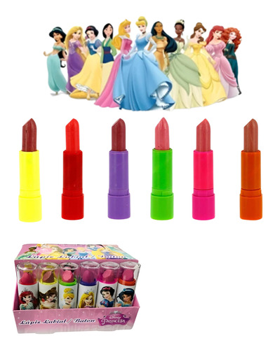 Kit 24 Batons Infantil Lembrancinha Princesa Disney Presente