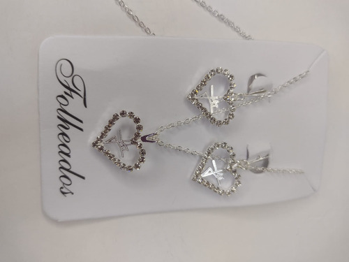 12 Kit Colar  Brinco Revenda Conjunto Folheado Prata Atacado