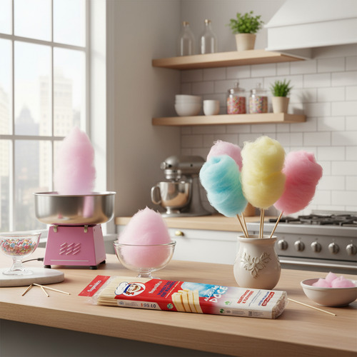 1000un Varetas De Bambu 40cm 4mm Palito Algodão Doce Atacado