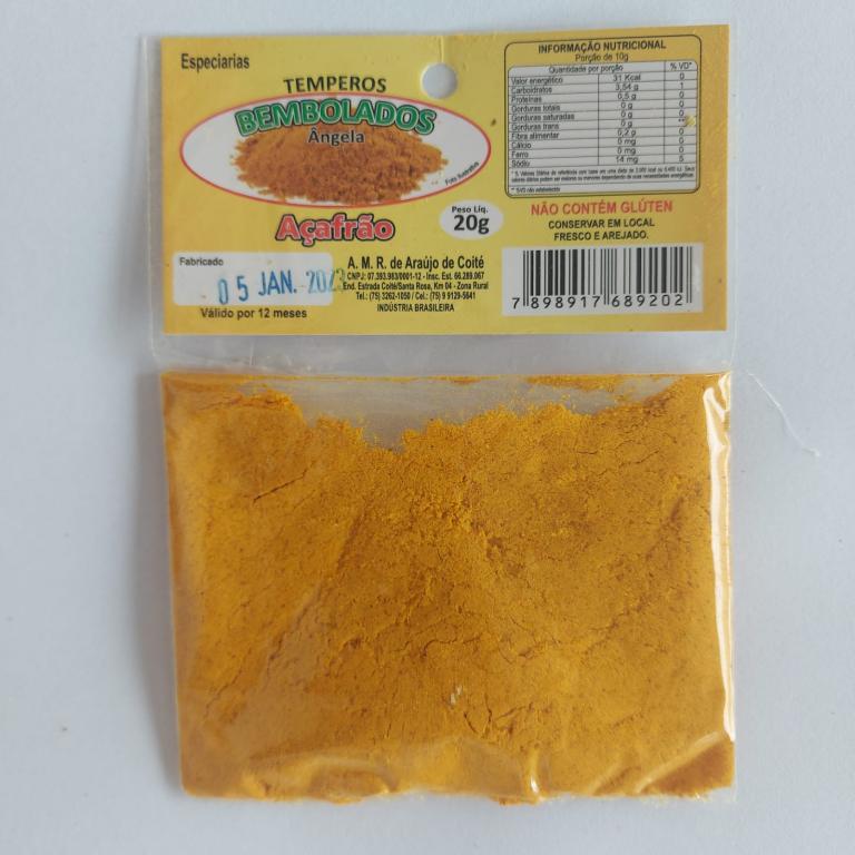 B.BOL AÇAFRÃO 20G 10 X 1