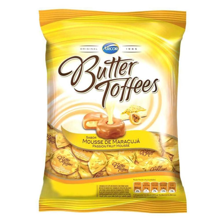 BALA BUTTER TOFFE MARACUJA 1X400G