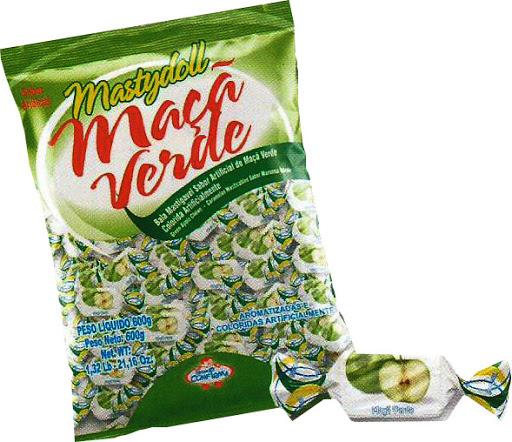 BALA MASTYDOLL MASTIG. MAÇA VERDE 600G