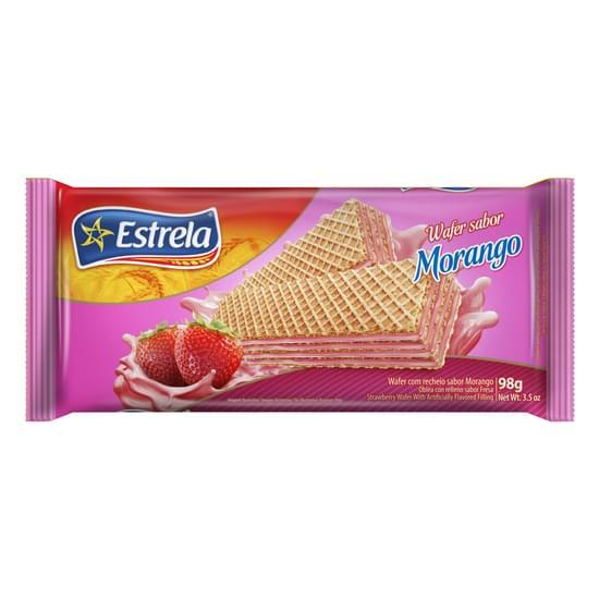 BISC WAFER ESTRELA MORANGO 30X98GR