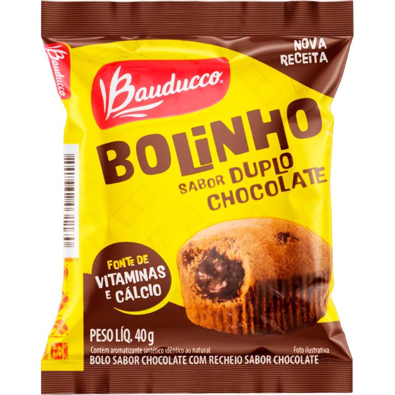 BOLINHO BAUDUCCO DUPLO CHOC. 16X40 GR