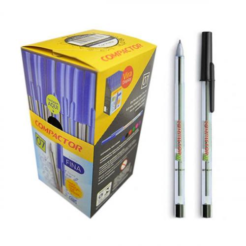CANETA COMPACTOR 0.7 PRETA 50 X 1
