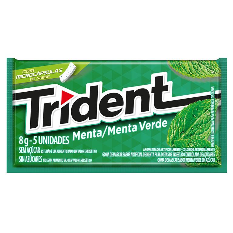 CHICLETE TRIDENT MENTA CX21 UN