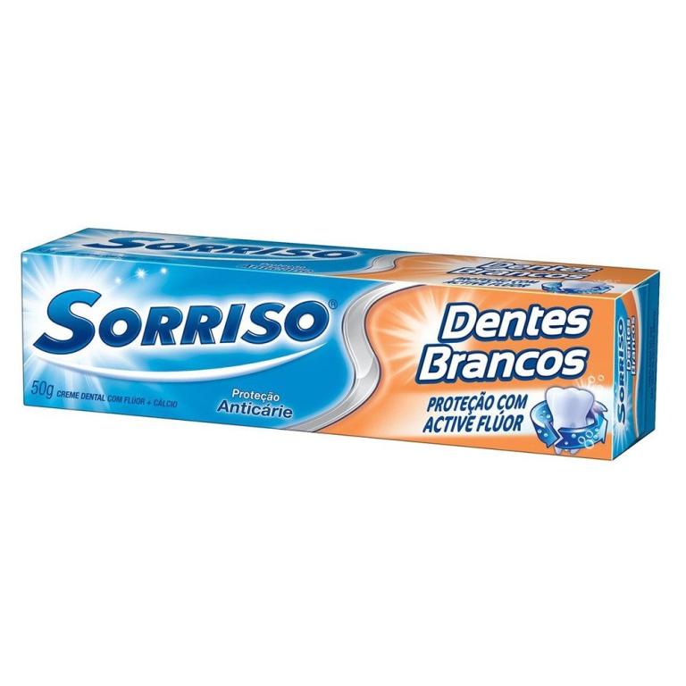 CREME DENTAL SORRISO D. BRANCOS 50G PCT/12UN