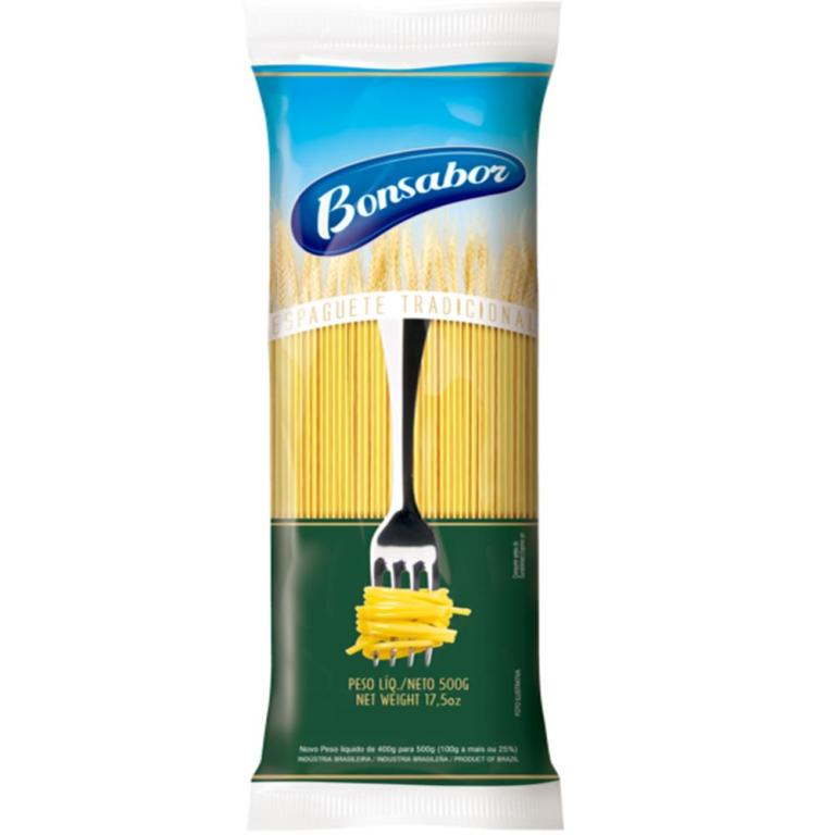 ESPAGUETE BONSABOR COMUM 10X500