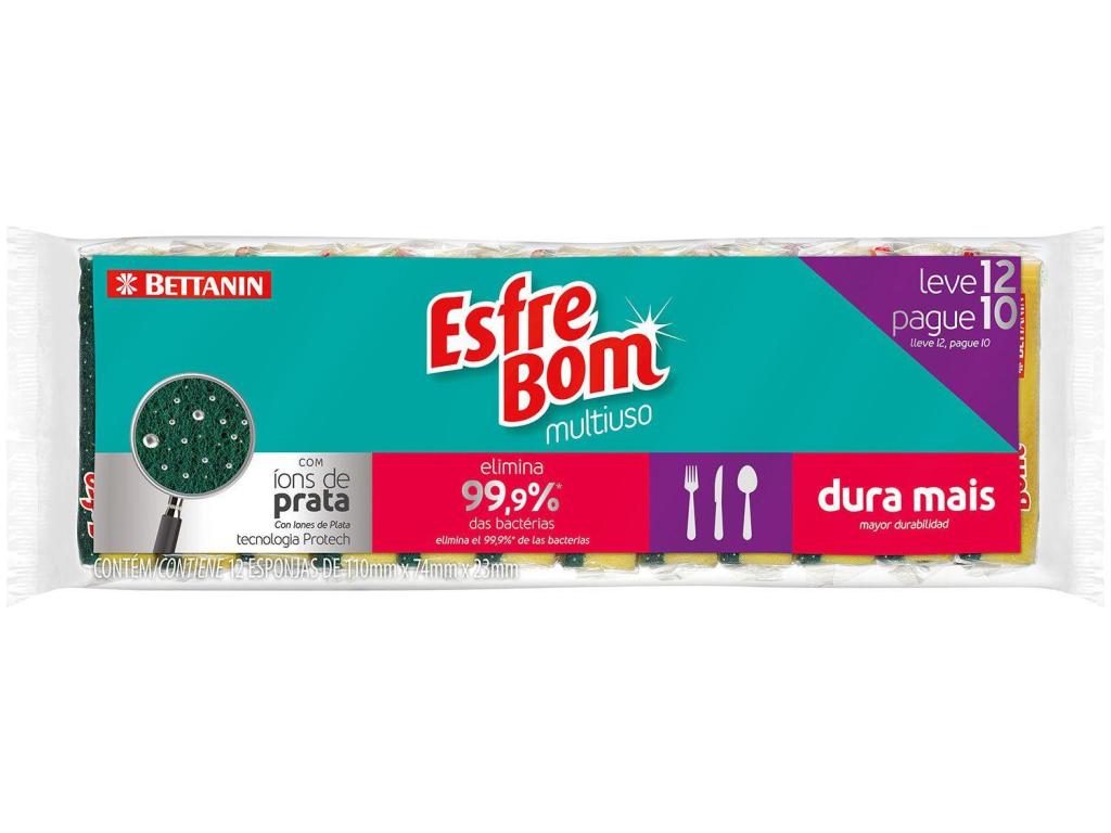 ESPONJA ESFREBOM MULTIUSO 4X1